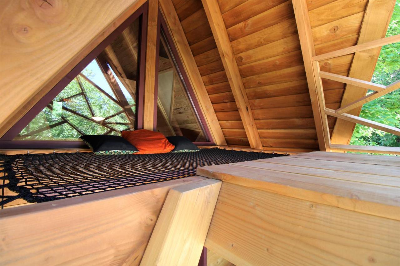 Habitat Createur - Hebergements Insolites Au Camping Municipal "Les Ecureuils" Recoubeau-Jansac Exteriör bild