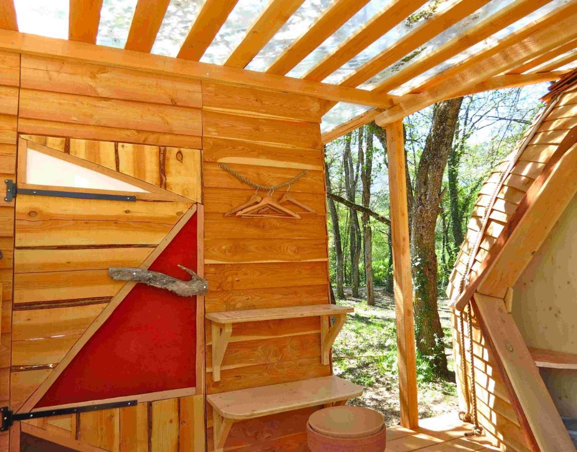 Habitat Createur - Hebergements Insolites Au Camping Municipal "Les Ecureuils" Recoubeau-Jansac Exteriör bild