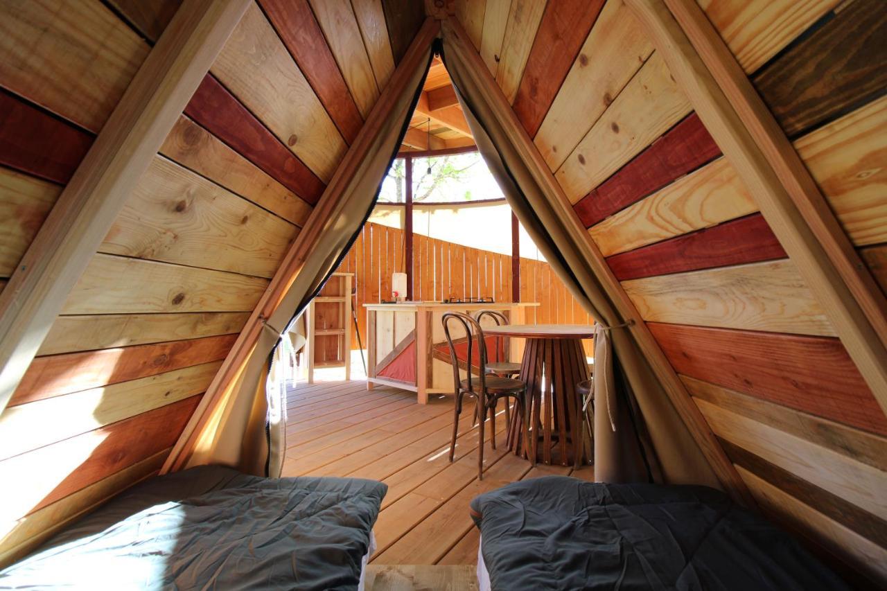 Habitat Createur - Hebergements Insolites Au Camping Municipal "Les Ecureuils" Recoubeau-Jansac Exteriör bild