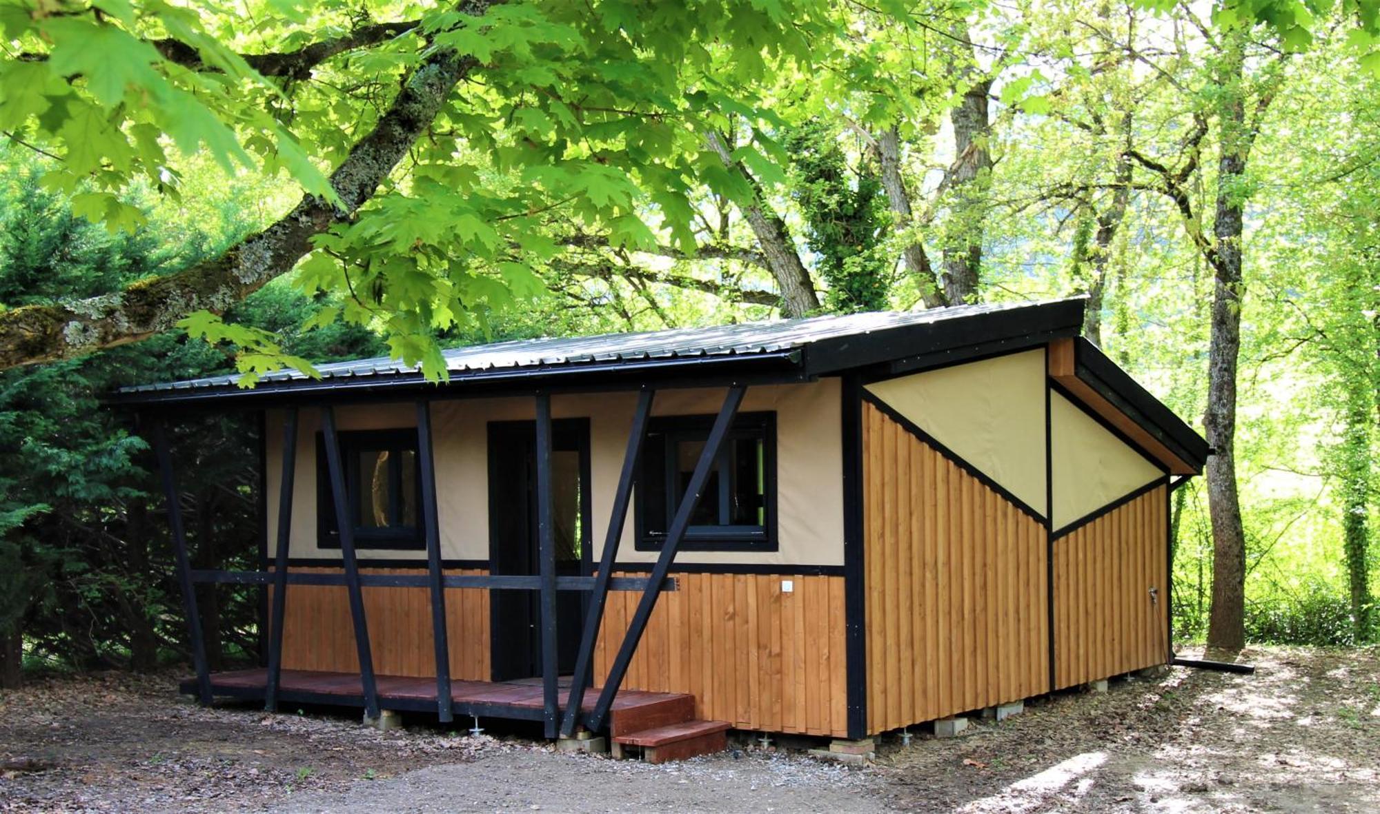 Habitat Createur - Hebergements Insolites Au Camping Municipal "Les Ecureuils" Recoubeau-Jansac Exteriör bild